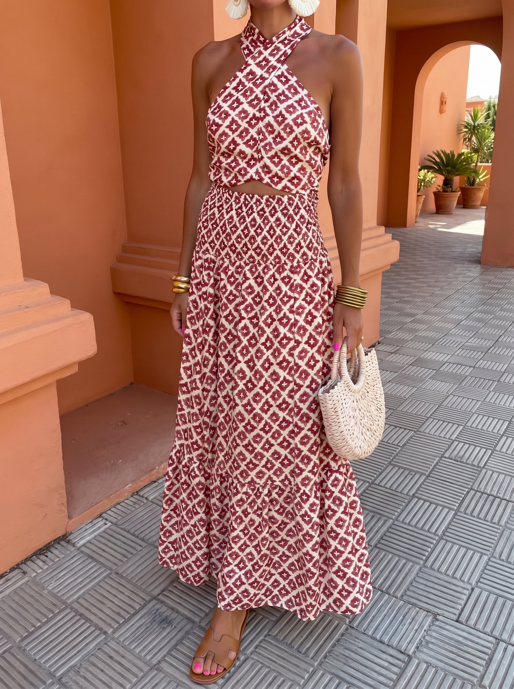 Chiara | Off-Shoulder Ruffle Skirt Set