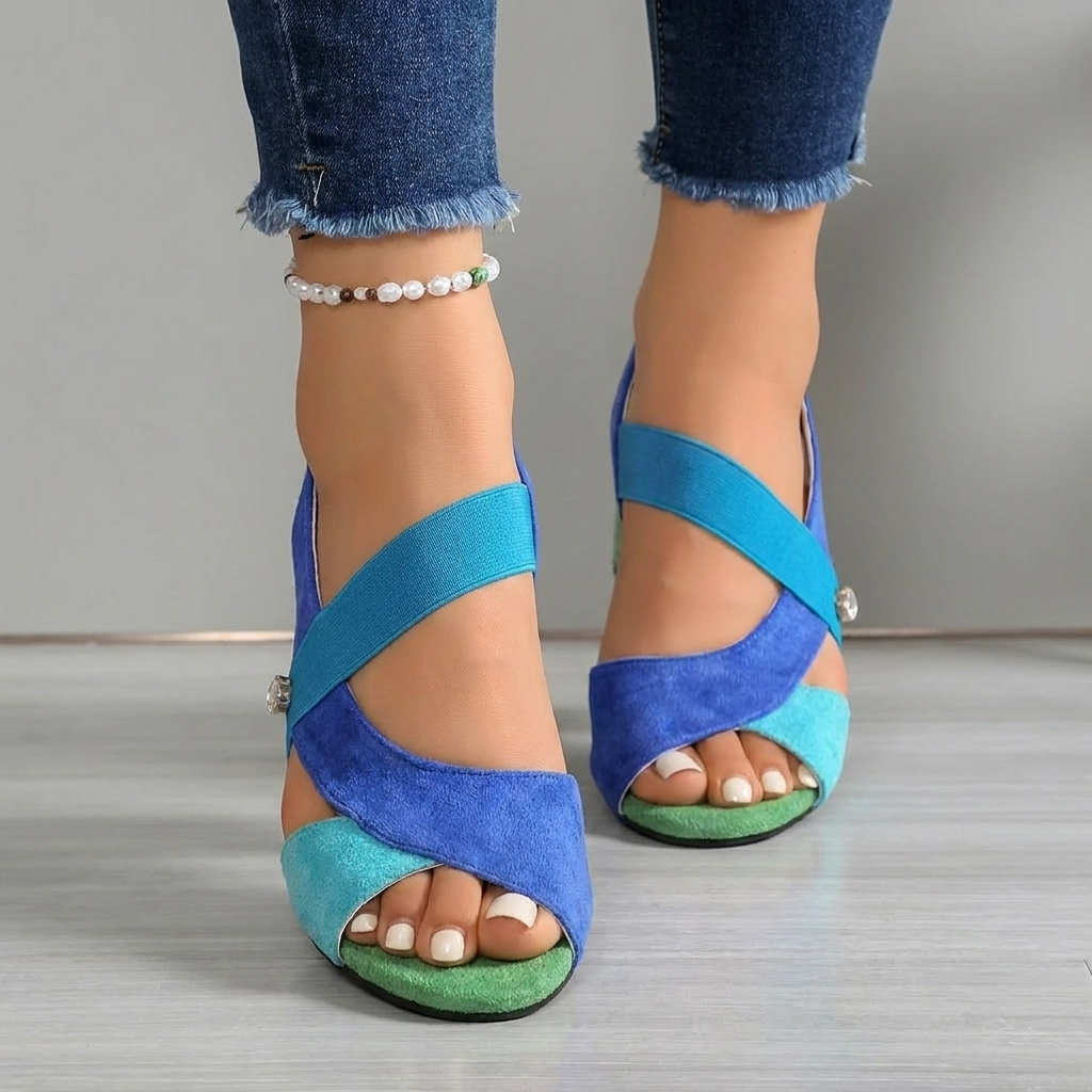 Celestia™ | Elegant Comfort Block Heel Sandals