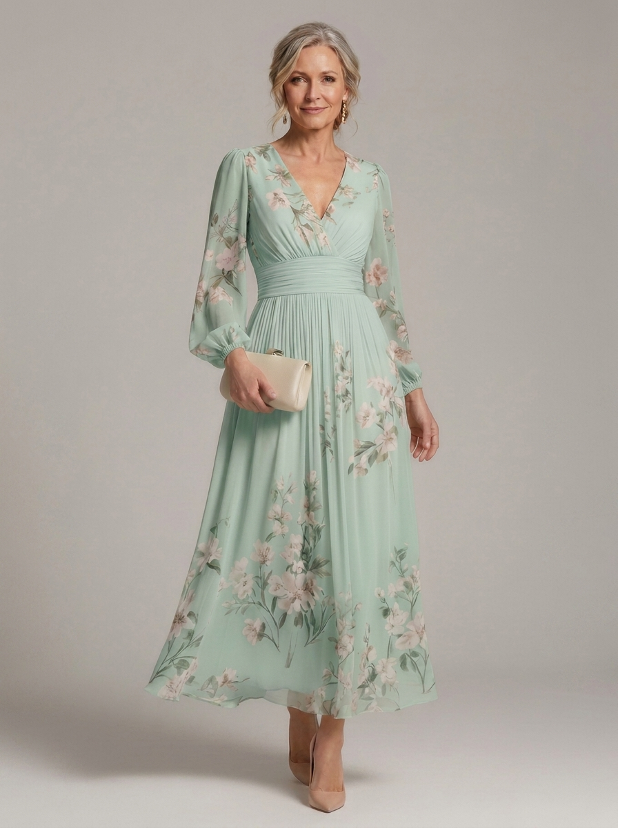 Prescela | Floral Midi Dress