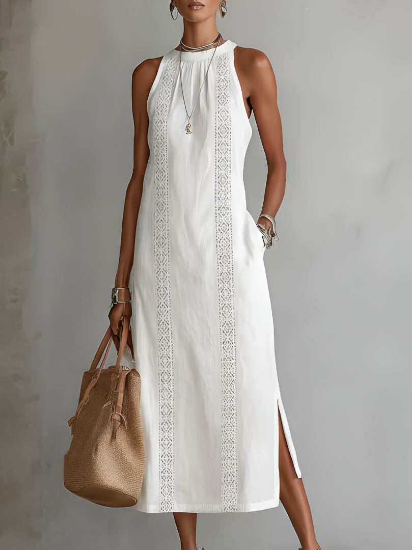 Rosalind | Sleeveless Elegant Midi Dress