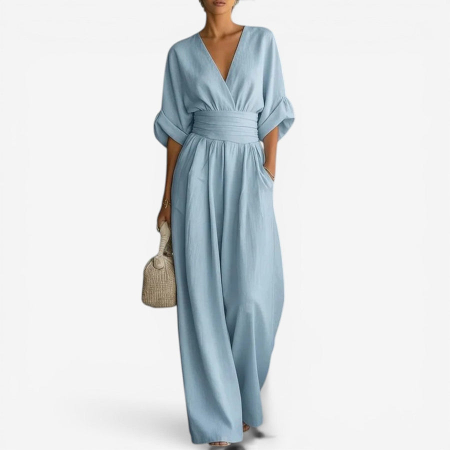 Cheska™ | Elegant Wide-Leg Jumpsuit