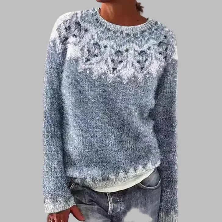 Lea | Nordic Pattern Knit Sweater
