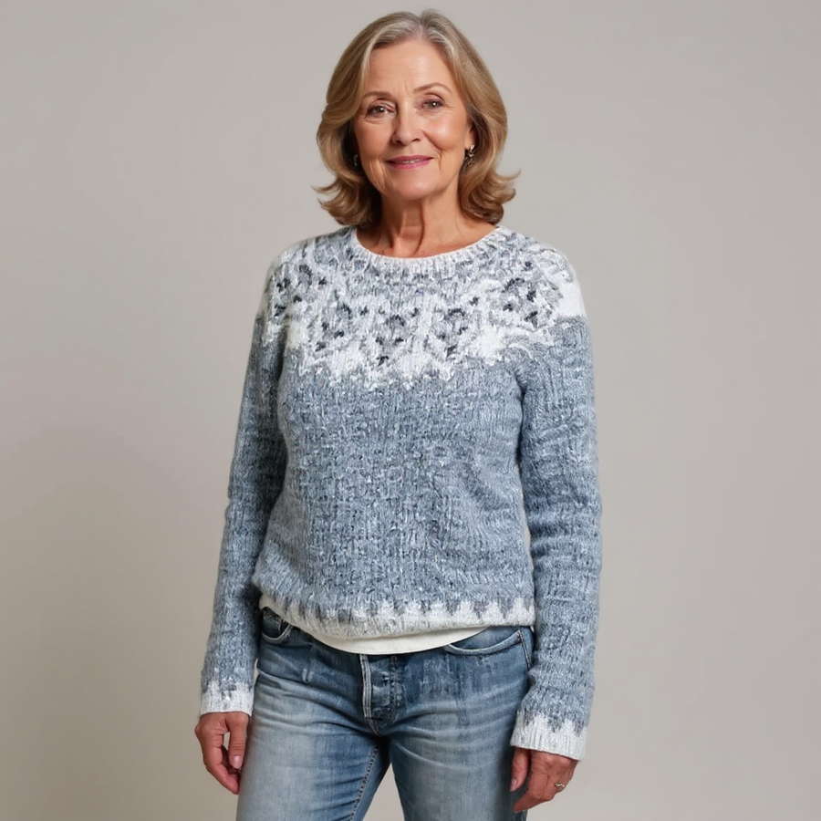 Lea | Nordic Pattern Knit Sweater