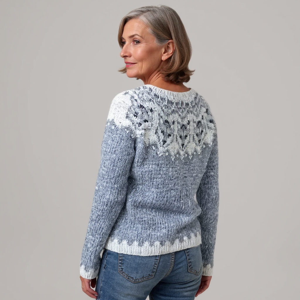 Lea | Nordic Pattern Knit Sweater