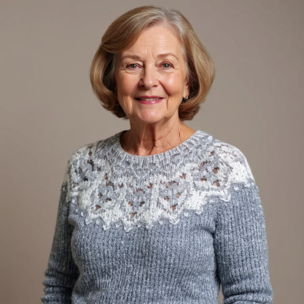 Lea | Nordic Pattern Knit Sweater