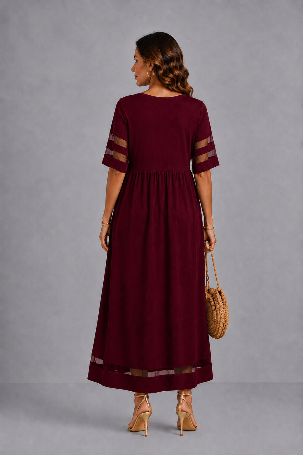 Aubrey | Empire Waist Midi Dress