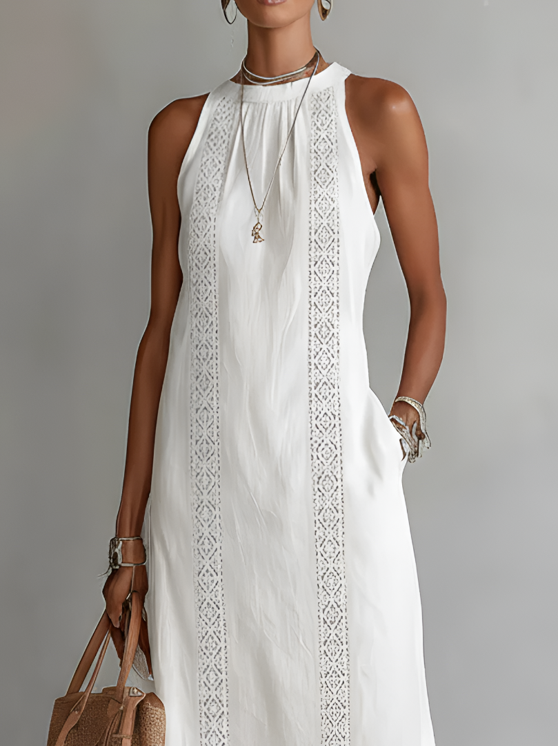 Rosalind | Sleeveless Elegant Midi Dress