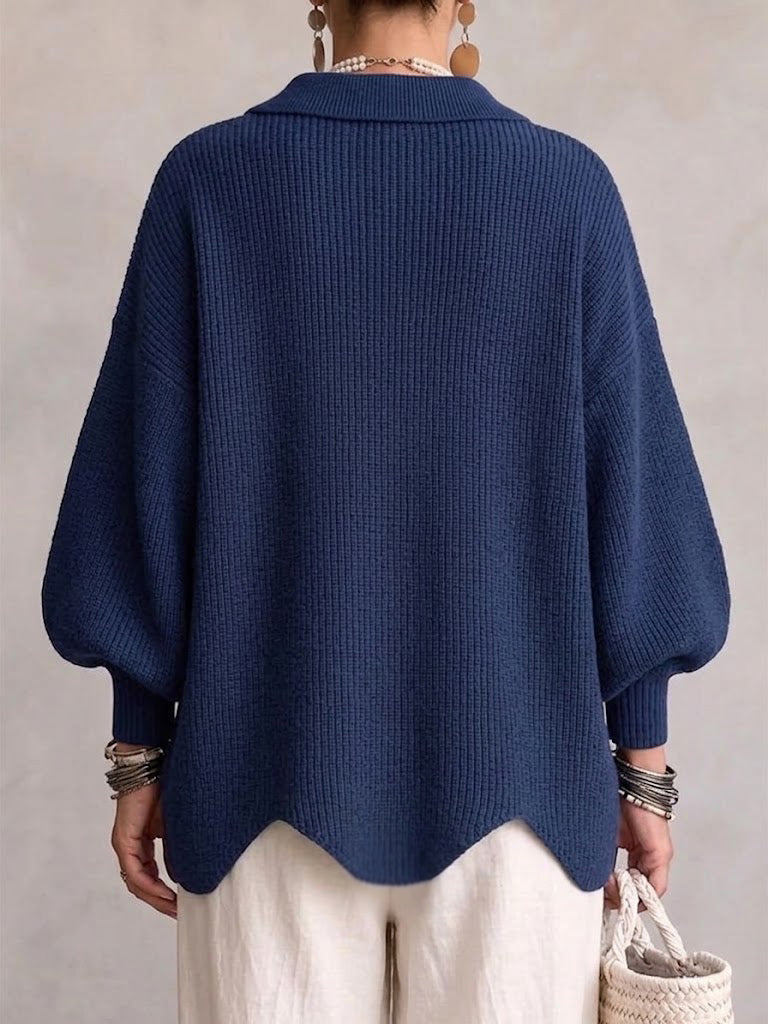 Ombéline | Oversized Cardigan with Statement Buttons