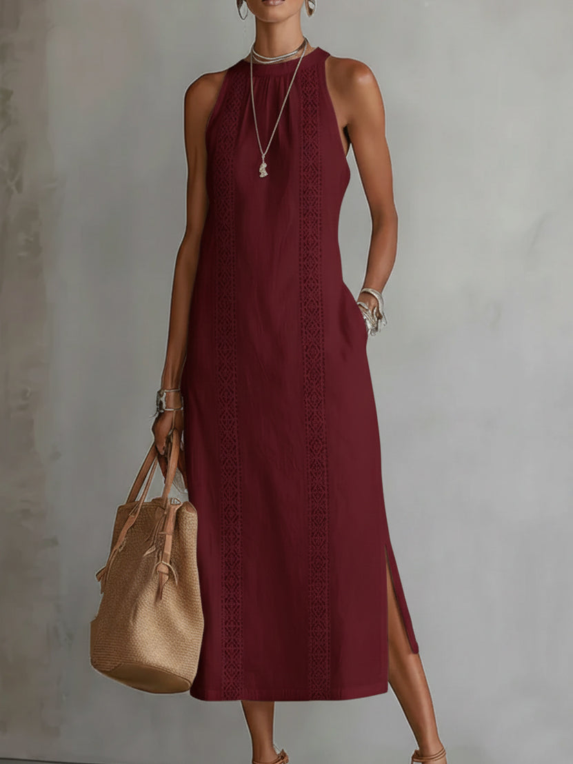 Rosalind | Sleeveless Elegant Midi Dress