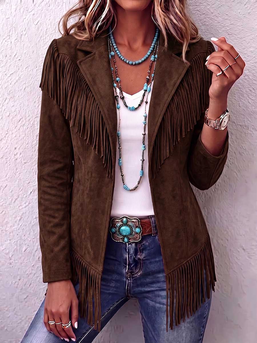 Harlow | Fringe Statement Jacket
