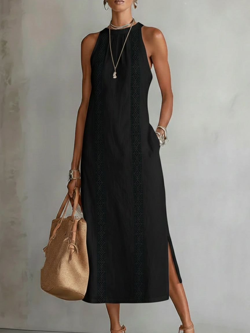 Rosalind | Sleeveless Elegant Midi Dress
