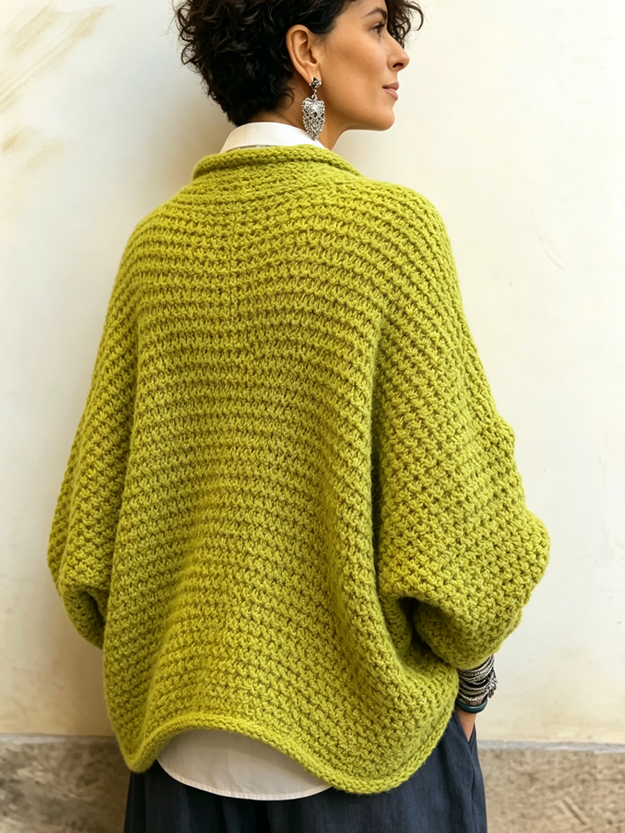 Rosetta | Chunky Knit Wrap Sweater
