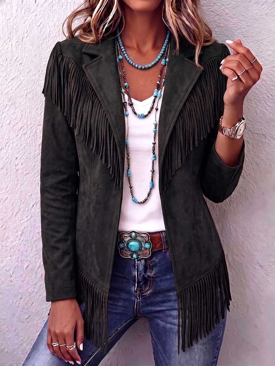 Harlow | Fringe Statement Jacket