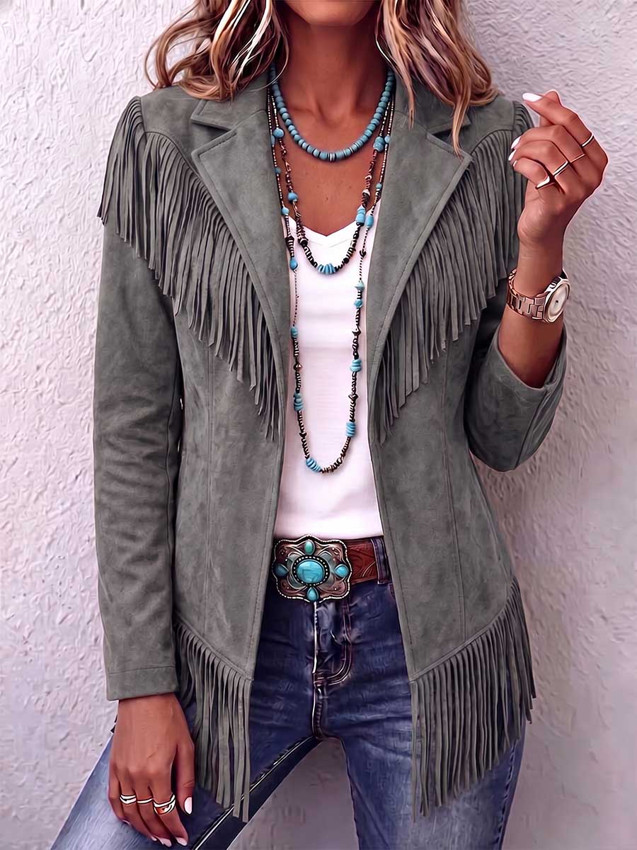 Harlow | Fringe Statement Jacket