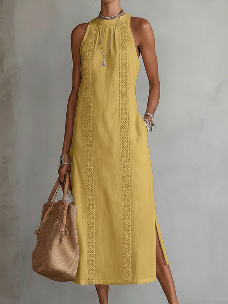 Rosalind | Sleeveless Elegant Midi Dress