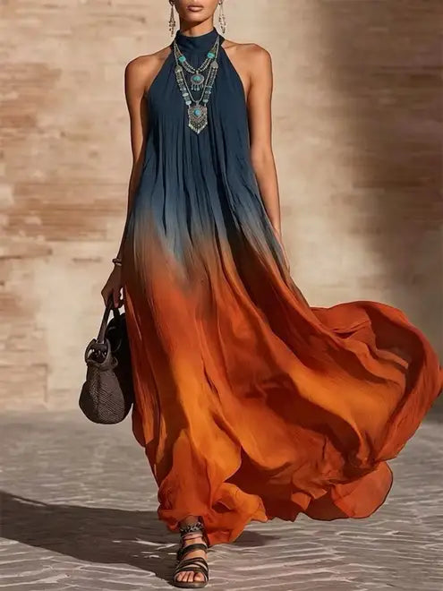Zahara™ | Sunset Ombre Maxi Dress