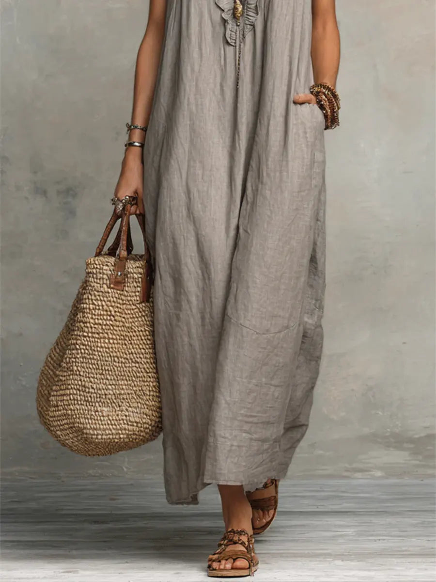 Sofia™ | Bohemian Ruffle Maxi Dress