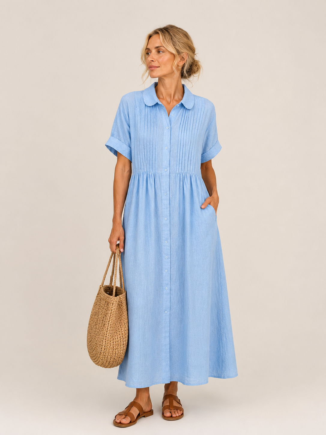 Capri™ | Effortless Shirt Midi Dress