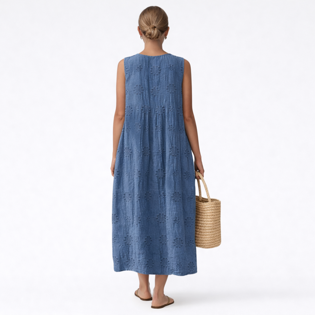 Adele | Natural Summer Midi Dress
