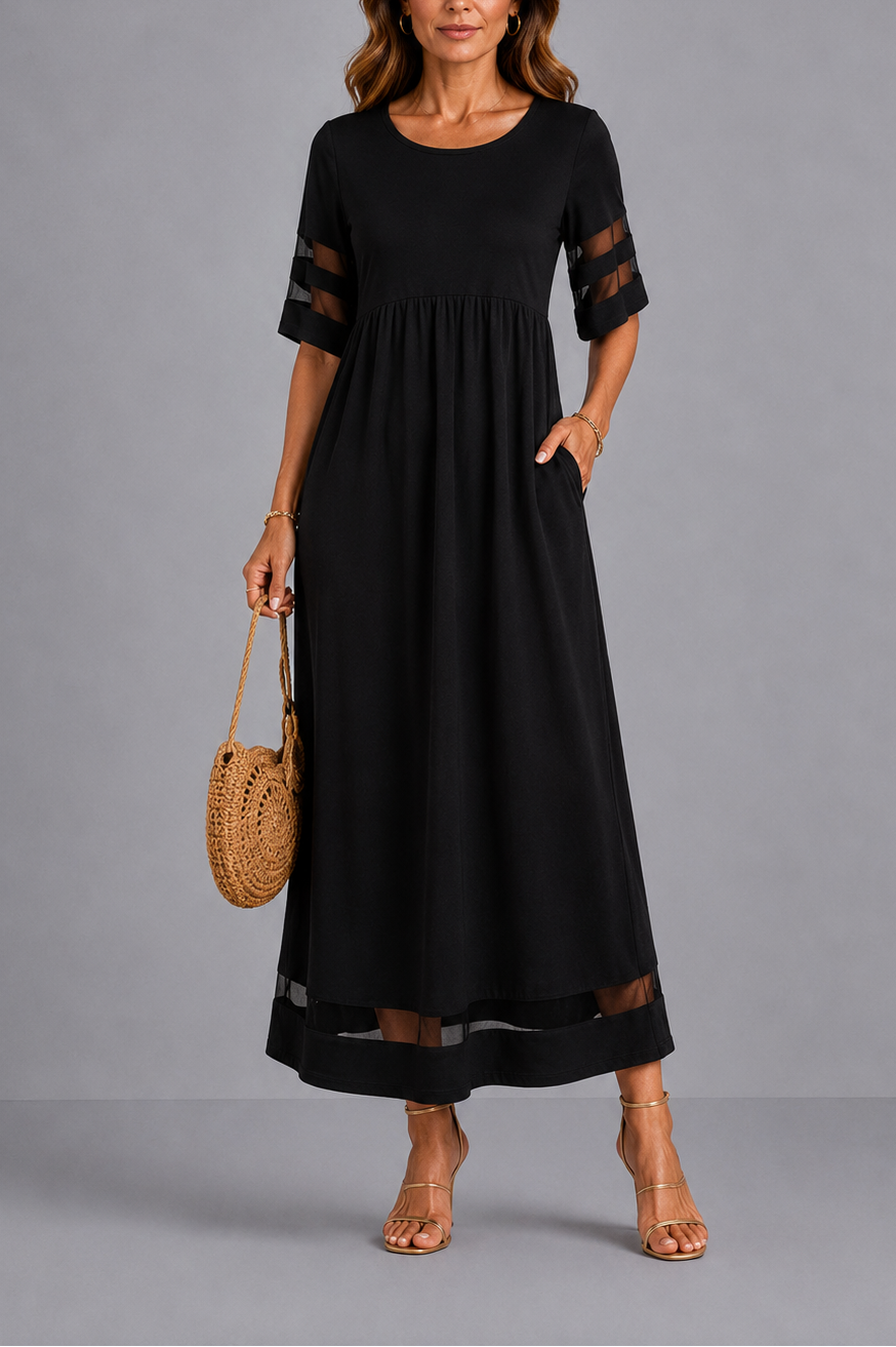 Aubrey | Empire Waist Midi Dress